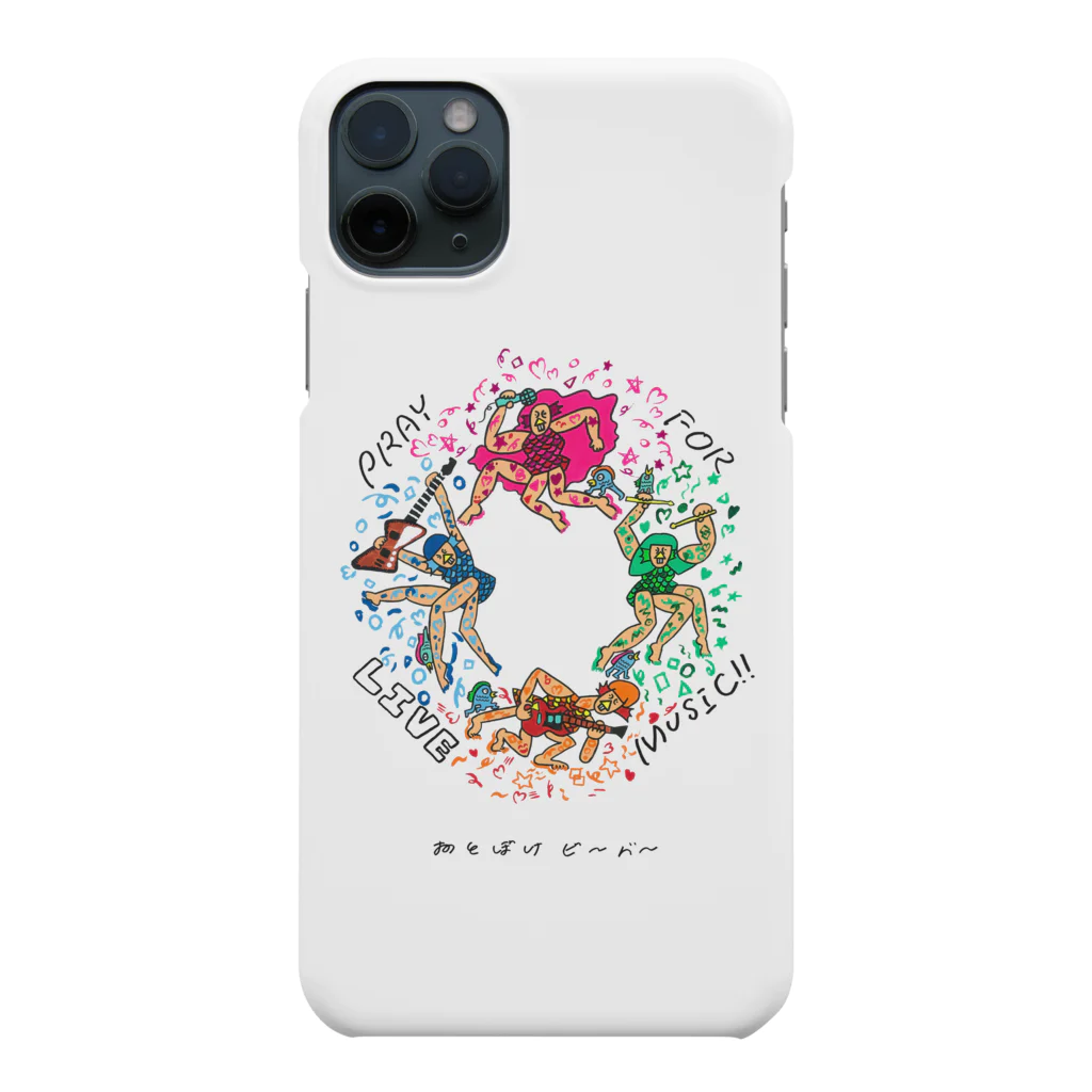 おとぼけビ～バ～のPray for LIVE music アマビエ iphoneケース Smartphone Case