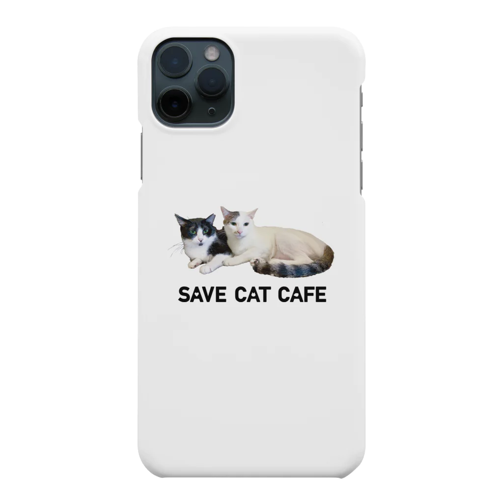 SAVE CAT CAFEのチッチとトット スマホケース