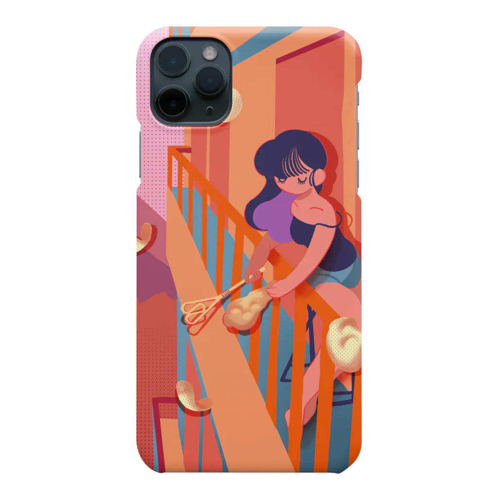 デザイン事務所ぱんやちゃのナンを叩く女 Smartphone Case