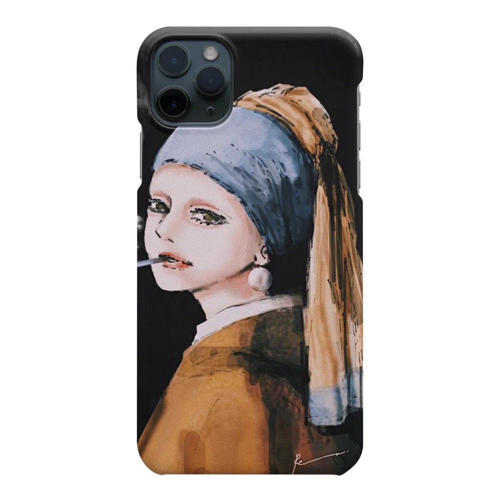 Ran.の真珠の耳飾りの少女#smoker Smartphone Case