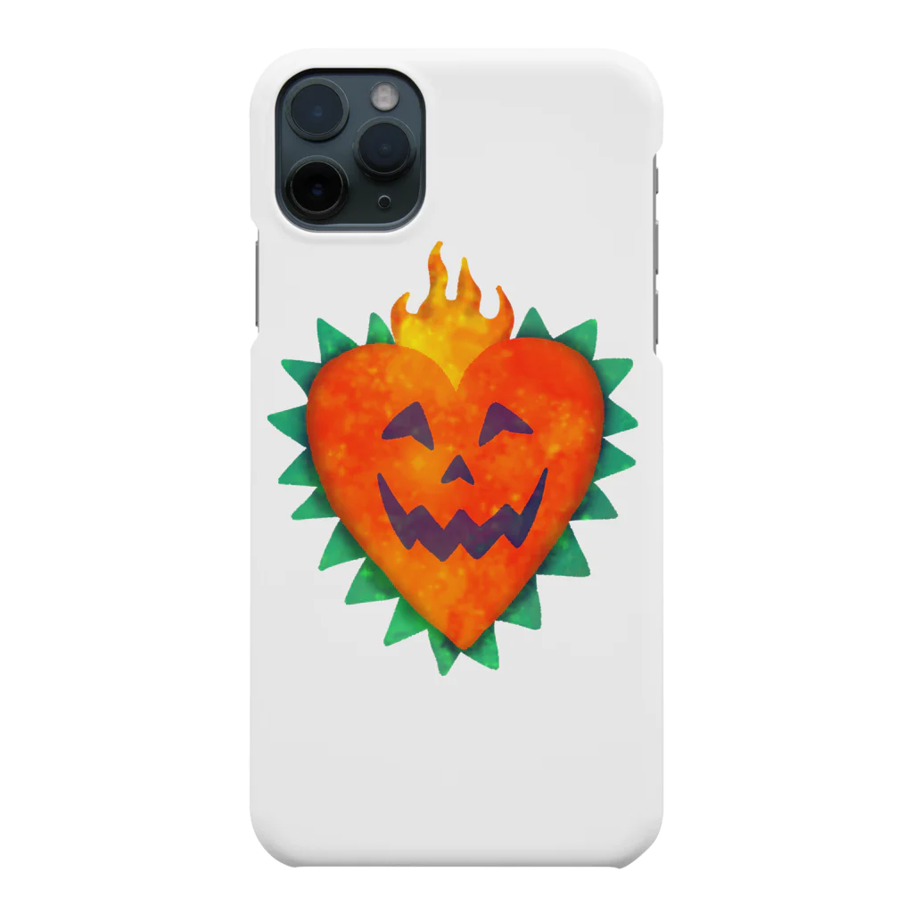 れなしやの🧡🎃Halloween heart pumpkin🎃🧡 スマホケース