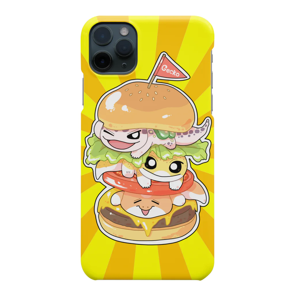 レオパとニシアフのケニーレインローズのレオパニシアフハンバーガースマホ Smartphone Case