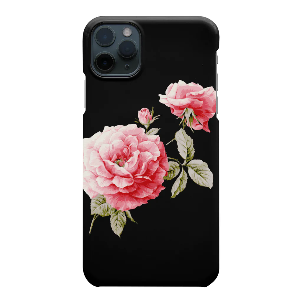 Neo_louloudi(ネオルルディ)の薔薇/Rose black✖️pink Smartphone Case