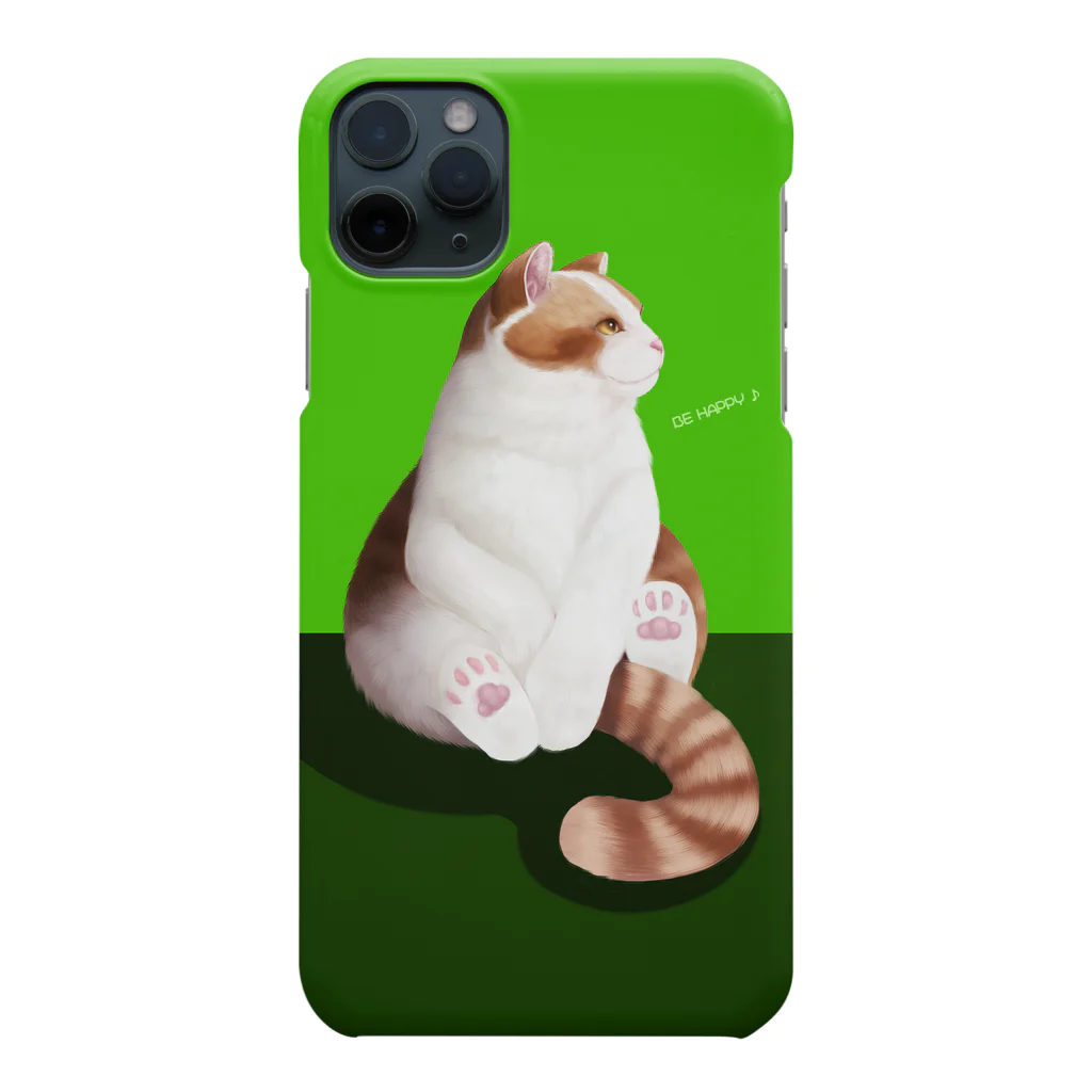 アトリエジルの猫のひととき（green） Smartphone Case