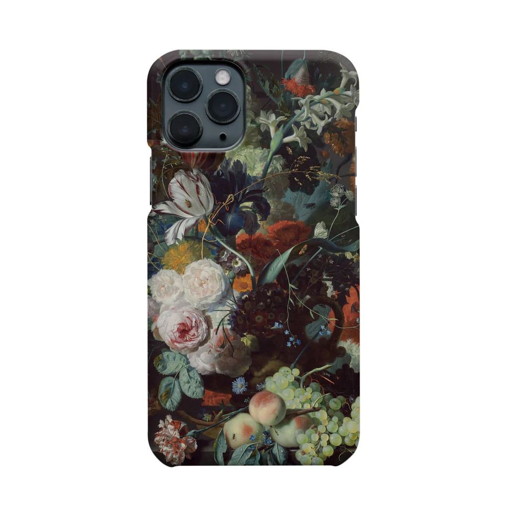 SONOTENI-ARTの027-001　Jan van Huysum　『花と果物のある静物画』　スマホケース　表側面印刷　iPhone 11Pro専用デザイン　SC1 スマホケース