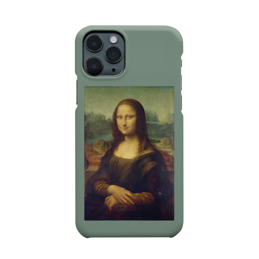 SONOTENI-ARTの018-001　レオナルド・ダ・ヴィンチ　『モナ・リザ』　スマホケース　表側面印刷　iPhone 11Pro専用デザイン　SC1 iPhone Smartphone Case