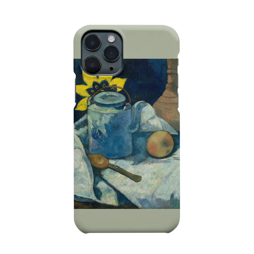 SONOTENI-ARTの026-003　ゴーギャン　『ティーポットとフルーツのある静物』　スマホケース　表側面印刷　iPhone 11Pro専用デザイン　SC1 スマホケース