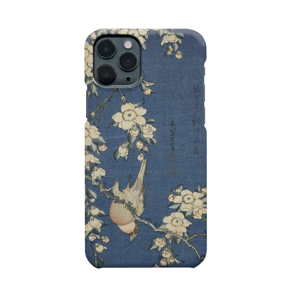 SONOTENI-ARTの003-002　葛飾北斎　『鷽に垂桜』　スマホケース　表側面印刷　iPhone 11Pro専用デザイン　SC1 スマホケース