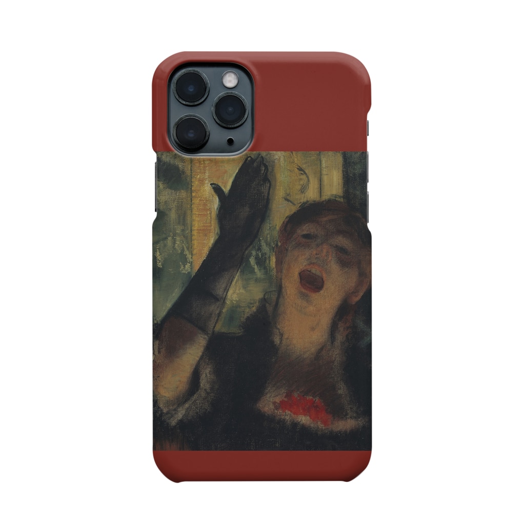 SONOTENI-ARTの007-009　エドガー・ドガ　『カフェの歌手』　スマホケース　表側面印刷　iPhone 11Pro専用デザイン　SC1 Smartphone Case