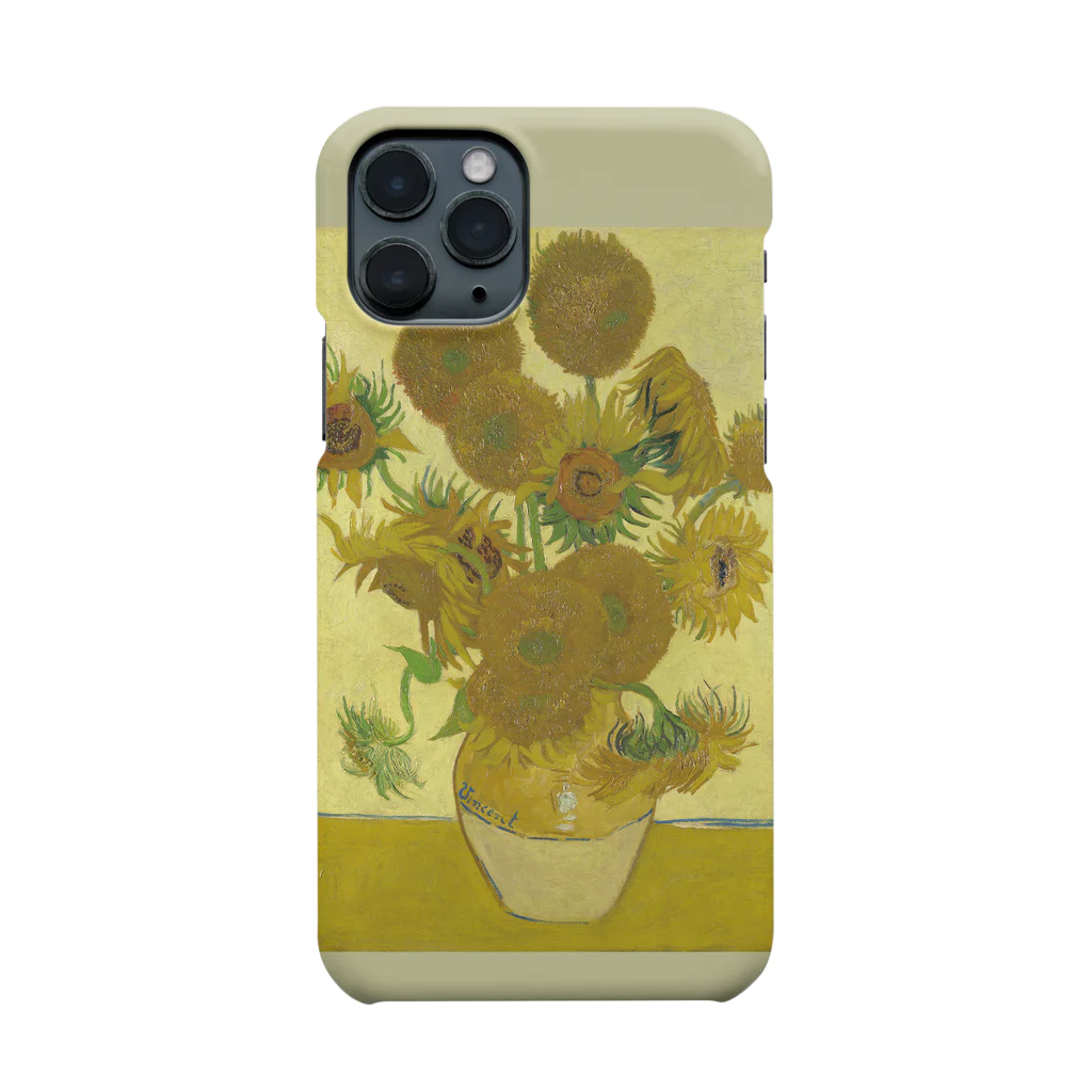 SONOTENI-ARTの005-002　ゴッホ　『ひまわり』（15本のひまわり）　スマホケース　表側面印刷　iPhone 11Pro専用デザイン　SC1 Smartphone Case
