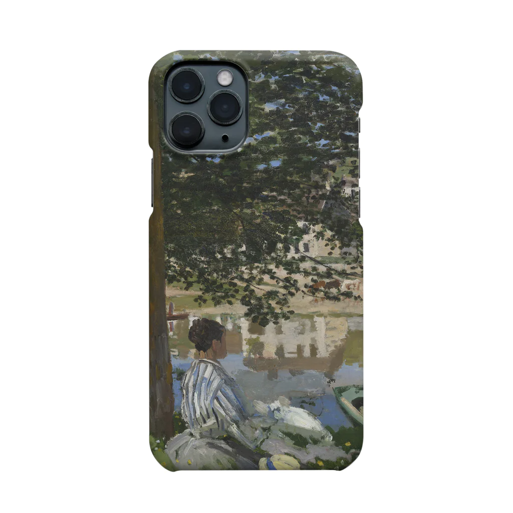 SONOTENI-ARTの004-019　クロード・モネ　『セーヌ河岸、ベンヌクール』　スマホケース　表側面印刷　iPhone 11Pro専用デザイン　SC1 iPhone Smartphone Case