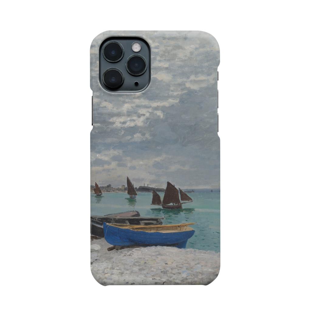 SONOTENI-ARTの004-032　クロード・モネ　『サンタドレスのビーチ』　スマホケース　表側面印刷　iPhone 11Pro専用デザイン　SC1 Smartphone Case