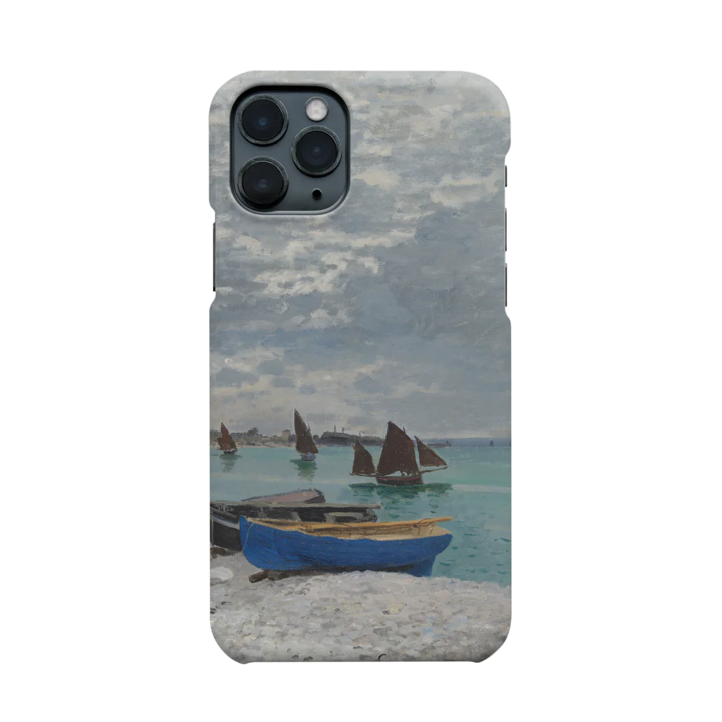 SONOTENI-ARTの004-032　クロード・モネ　『サンタドレスのビーチ』　スマホケース　表側面印刷　iPhone 11Pro専用デザイン　SC1 スマホケース