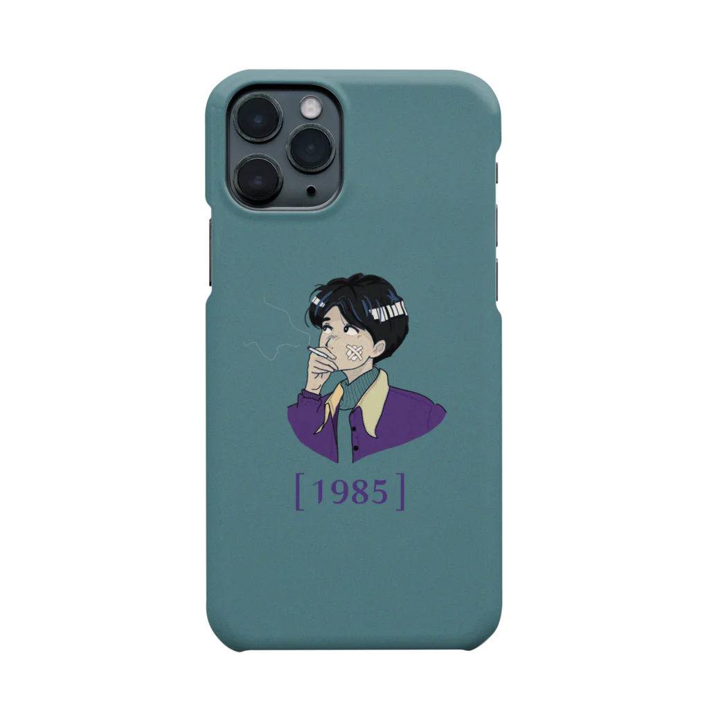 jojojonostoreのレトロなスマホケース(blue×purple) Smartphone Case