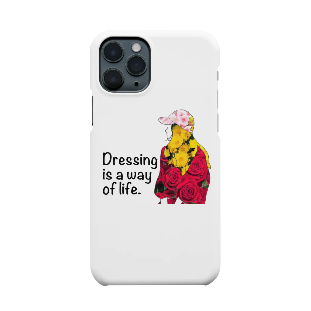 Ksukeのガール×写真×花 Smartphone Case