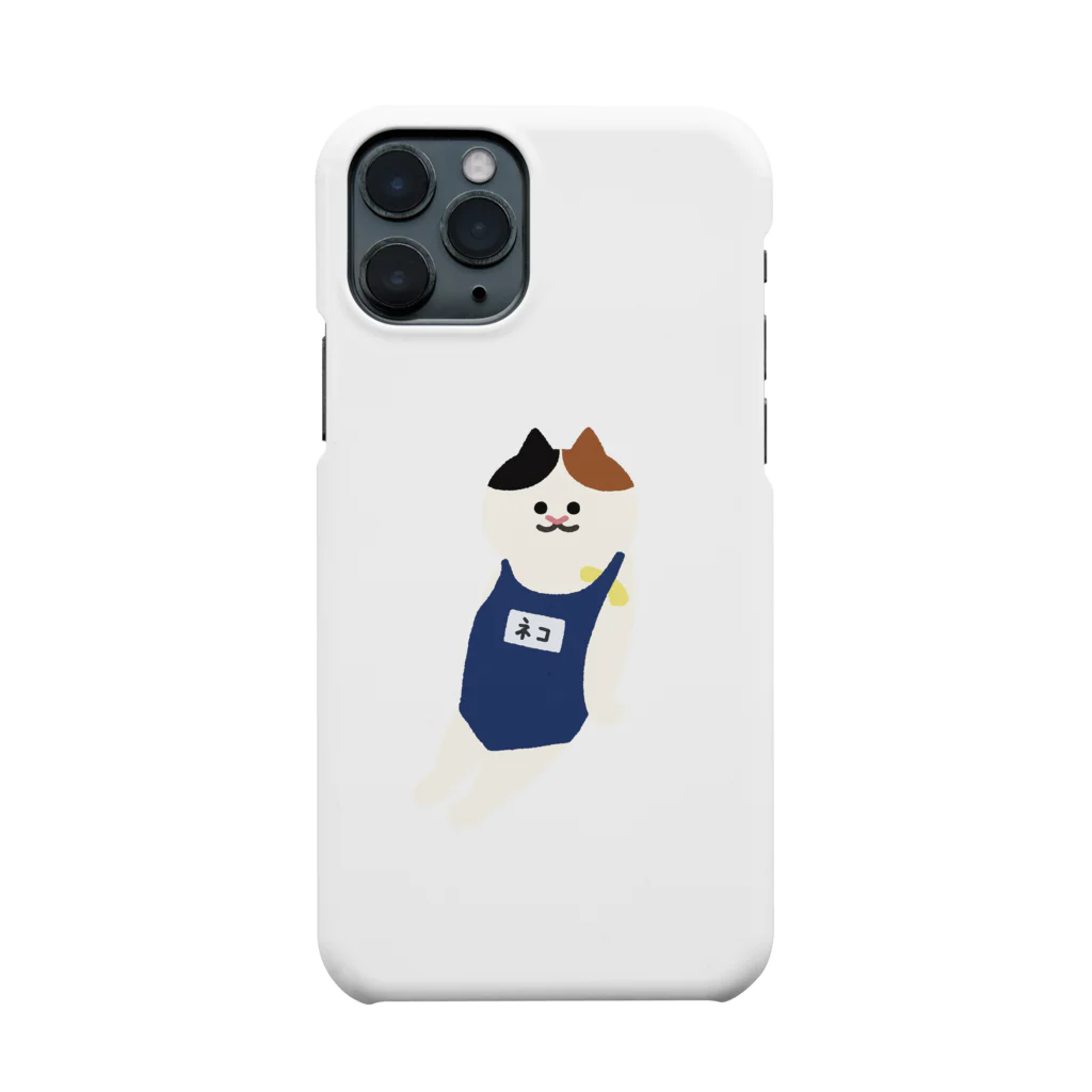 SUIMINグッズのお店のスクール水着のねこ Smartphone Case