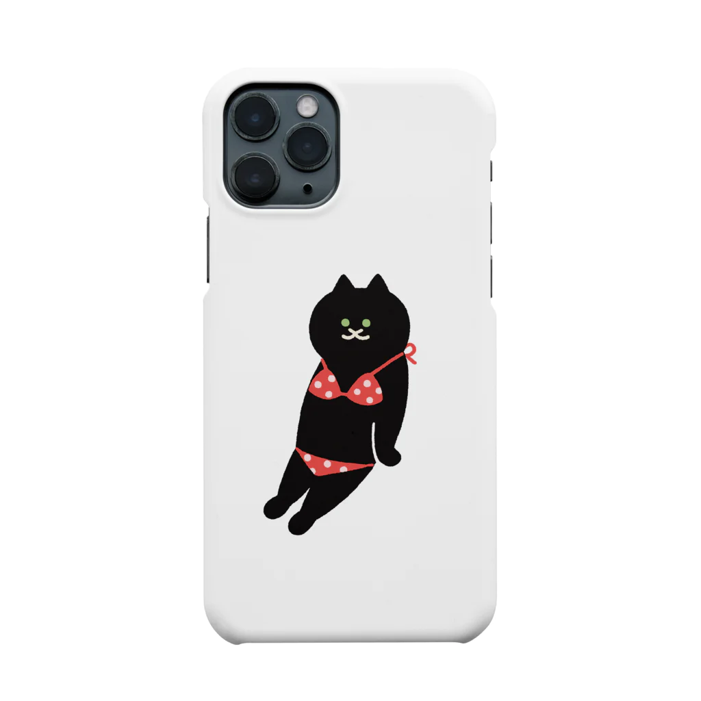 SUIMINグッズのお店の赤いビキニのねこ Smartphone Case