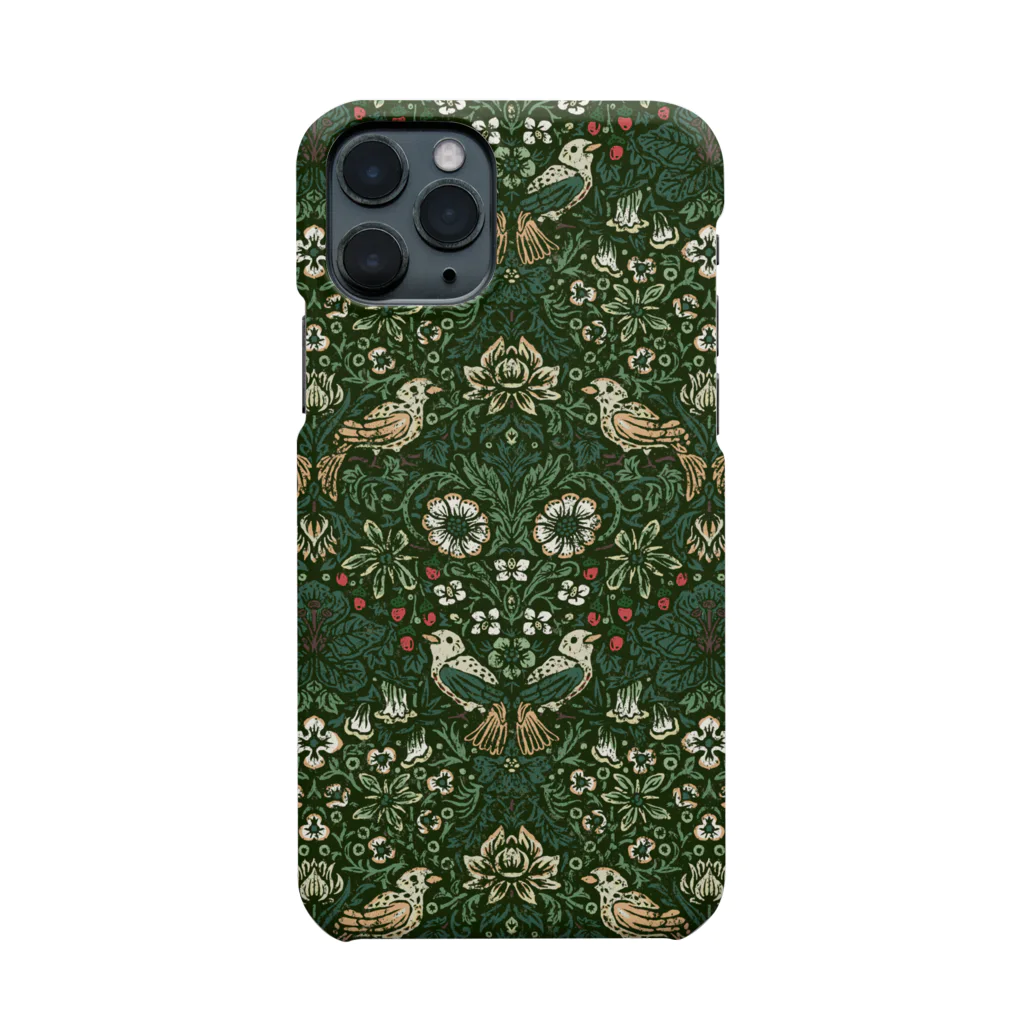 イジャクノ絨毯 ｜ IJAKUCARPETのさえずる森（カラーグリーン） Smartphone Case