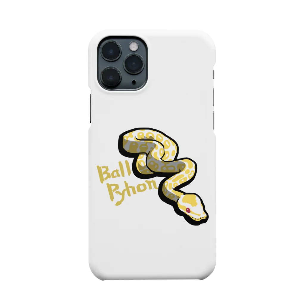 Sumireptiles🐍__爬虫類・生き物グッズのボールパイソン(アルビノ) Smartphone Case