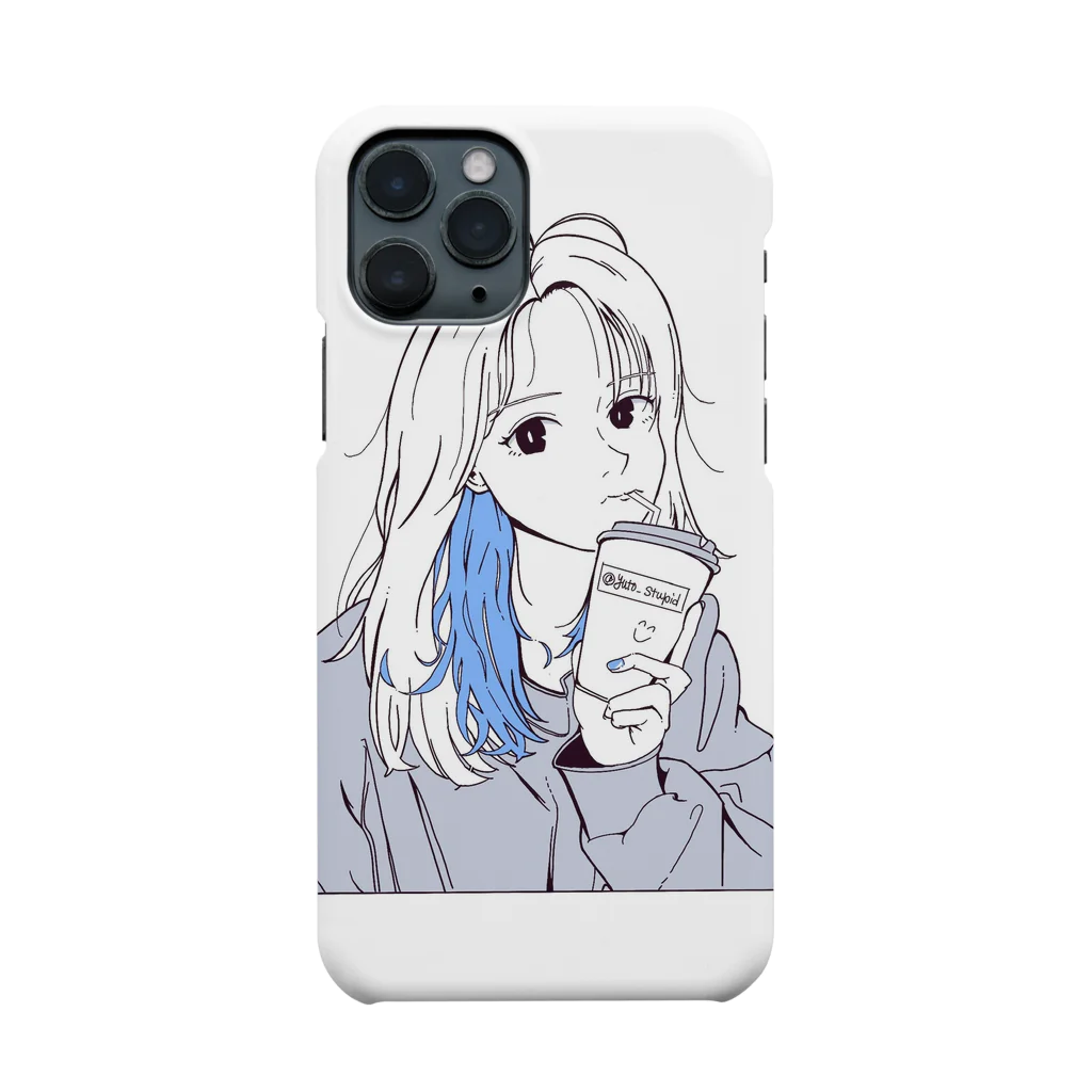 yuto_stupidの寝起きガール Smartphone Case