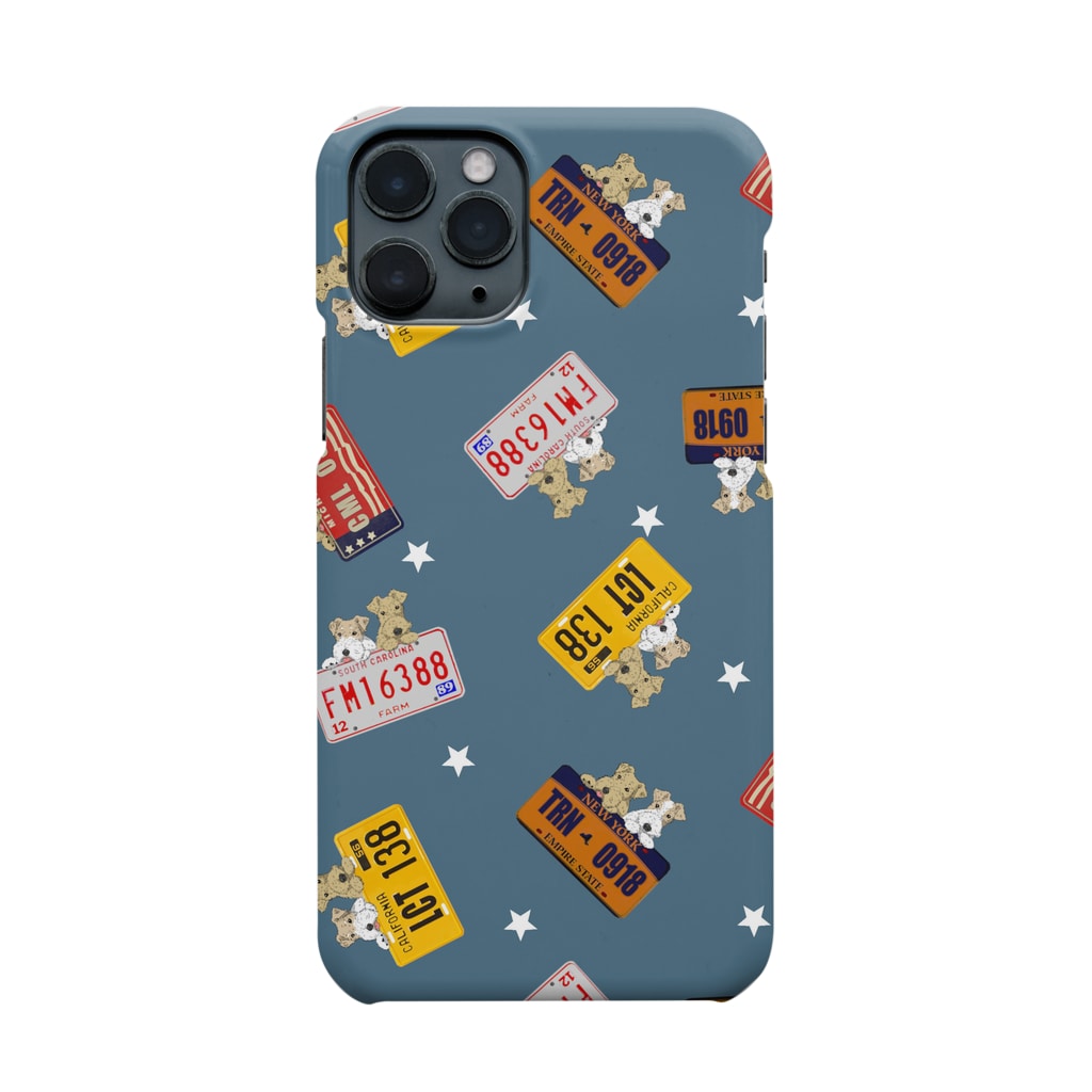 Saori  BTのterrier and Westie US license plate Smartphone Case