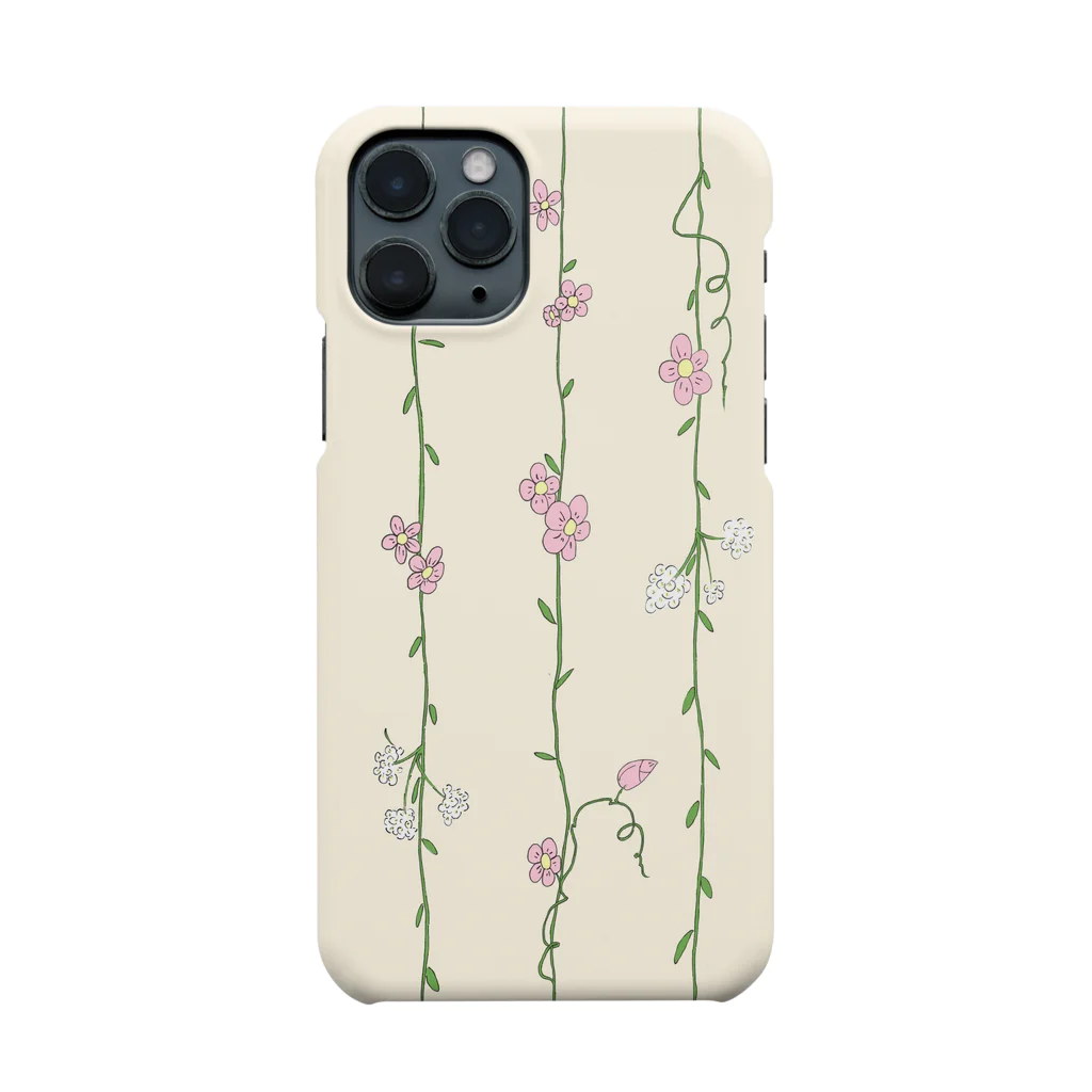 ヱビスガールのスリーライン 花柄 Smartphone Case