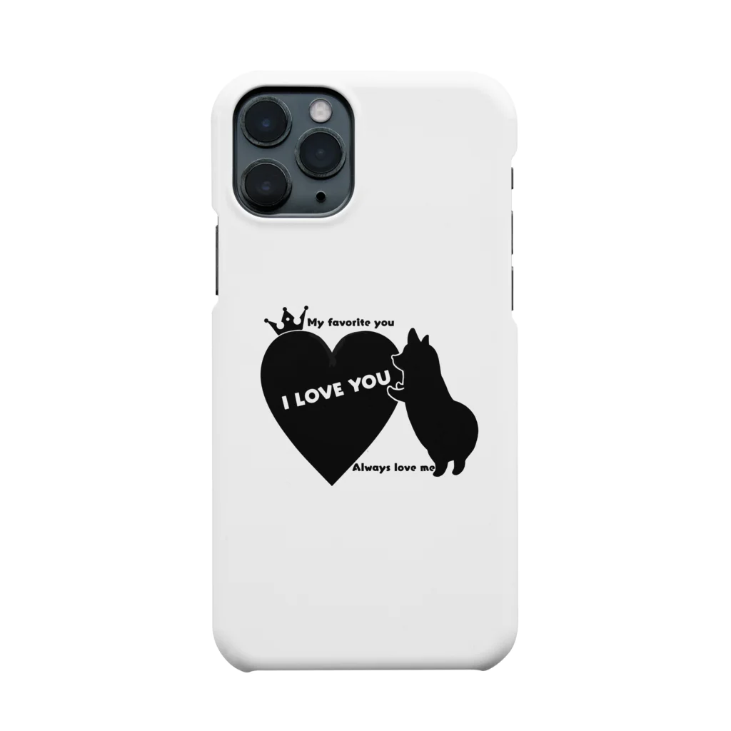 5corgisのI LOVE YOUコーギー  Smartphone Case