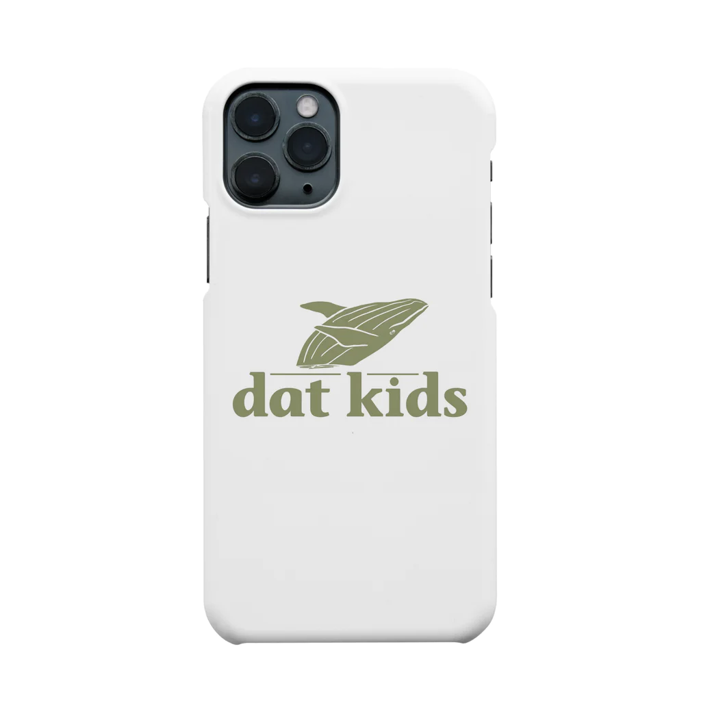 dat kidsの緑ロゴ スマホケース