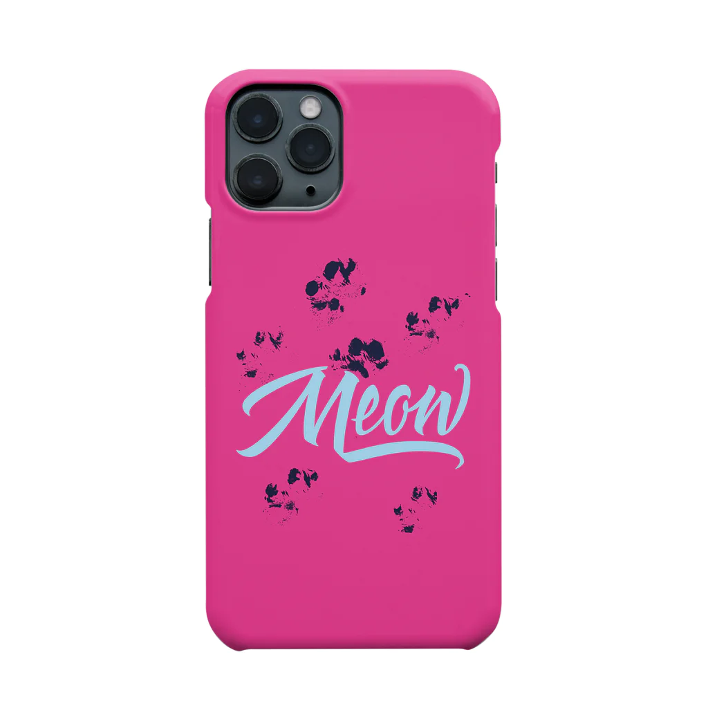 morecolorfulの『Meow』ピンク スマホケース