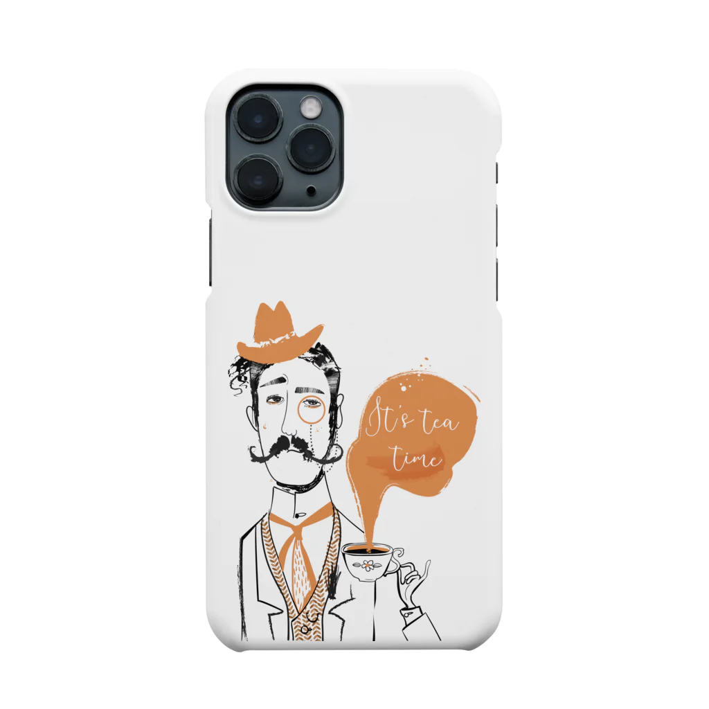 morecolorfulの『a man with a teacup』男×tea Smartphone Case