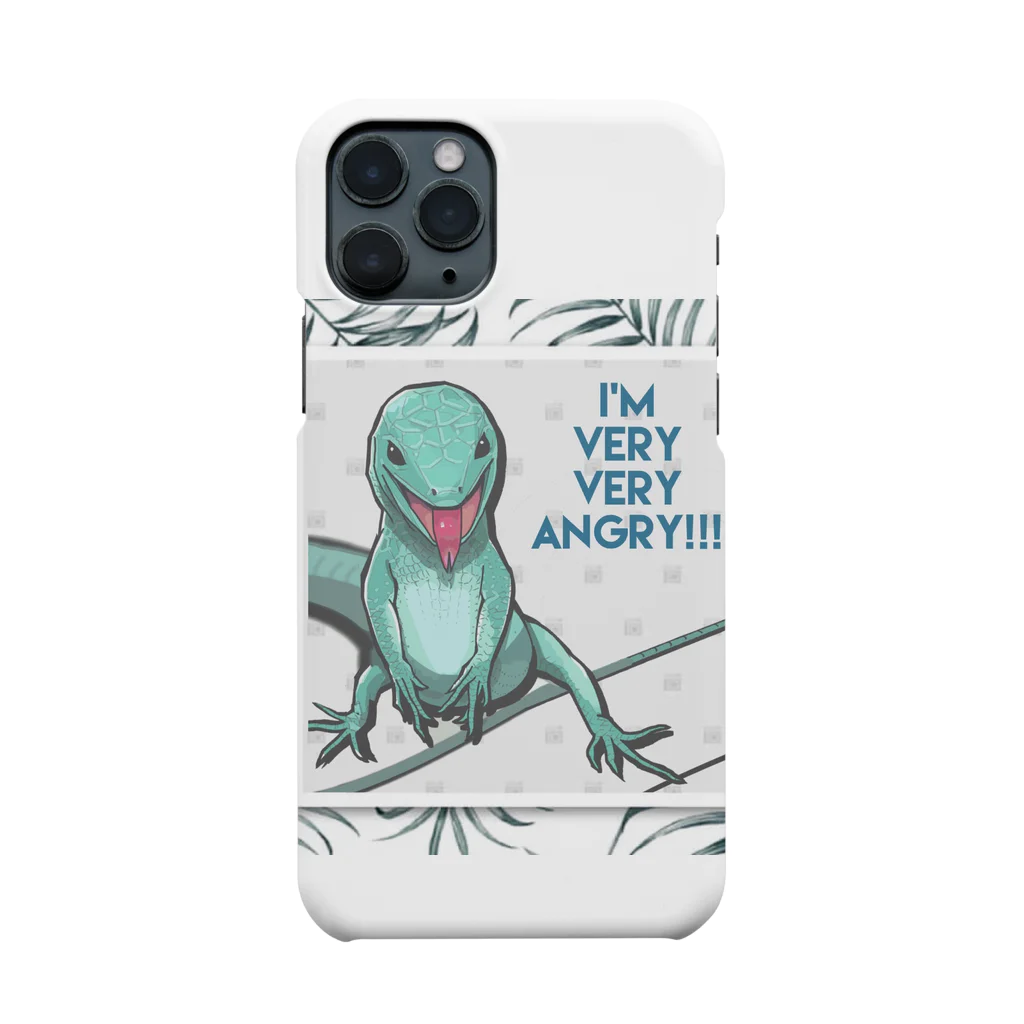 Sumireptiles🐍__爬虫類・生き物グッズのi'm angry！！！ Smartphone Case