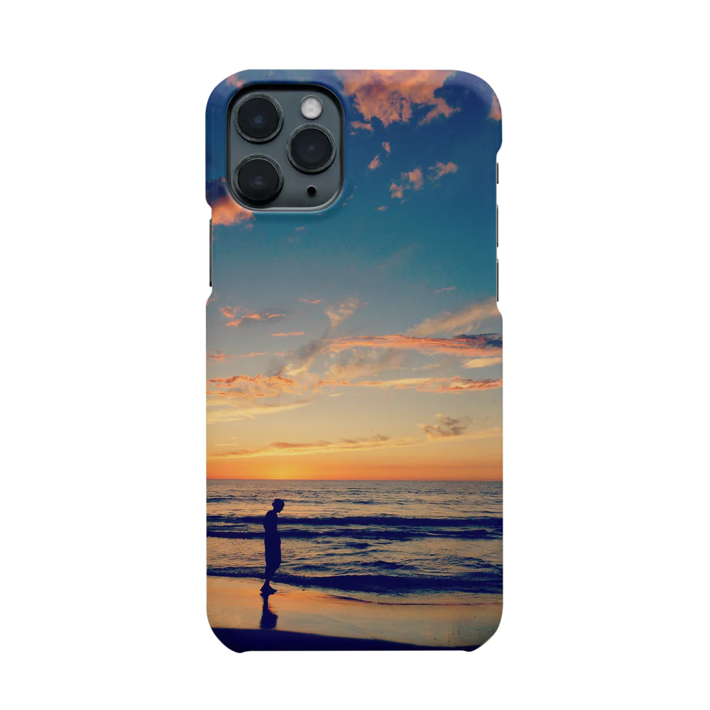 nature_photo SHOPのSunset  Beach Smartphone Case