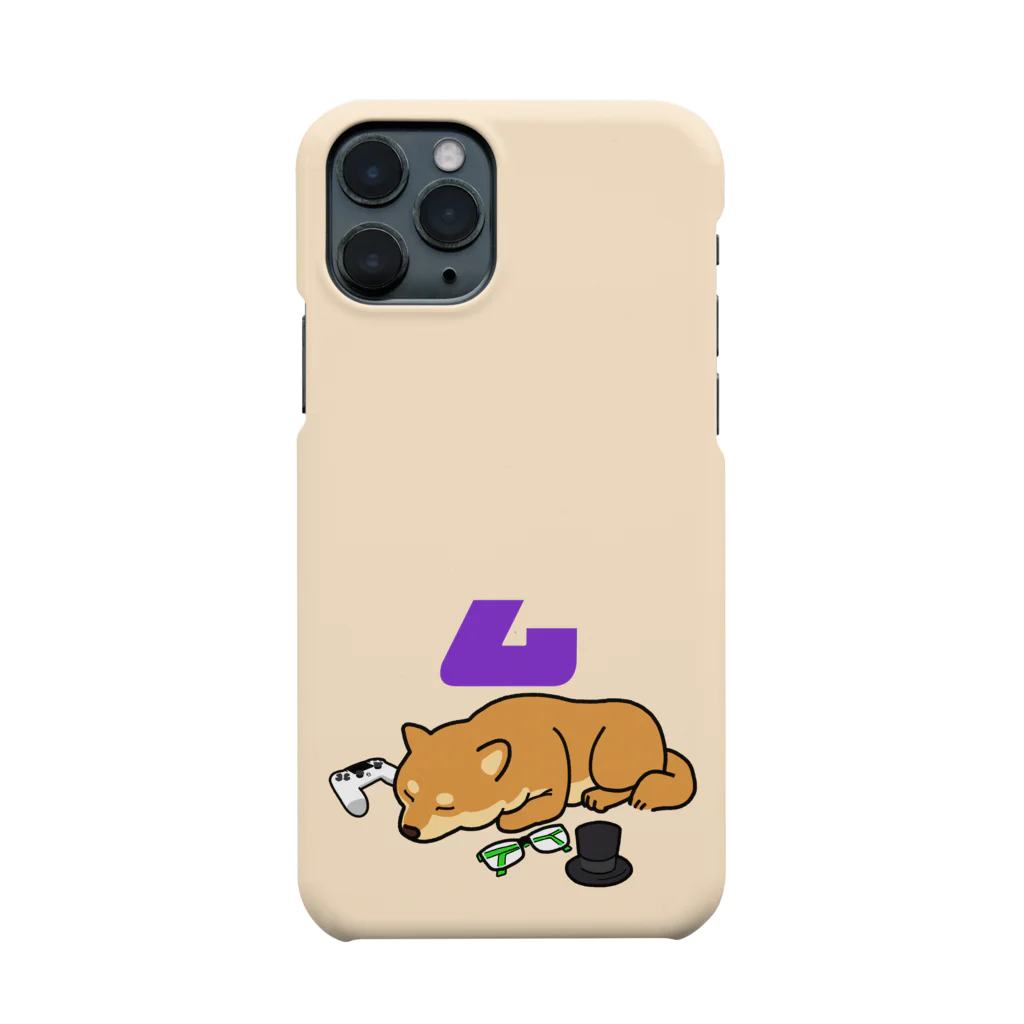 ムネオ@twitch　ファングッズの休憩中の柴犬系実況者　スマホケース（クリーム） スマホケース