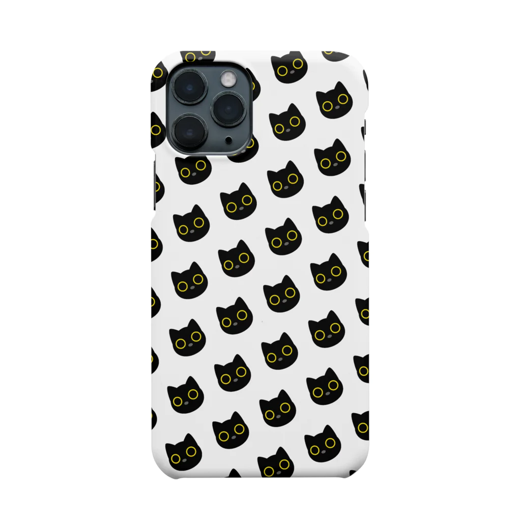 ハナドリカ SUZURI店の黒猫が見ている Smartphone Case