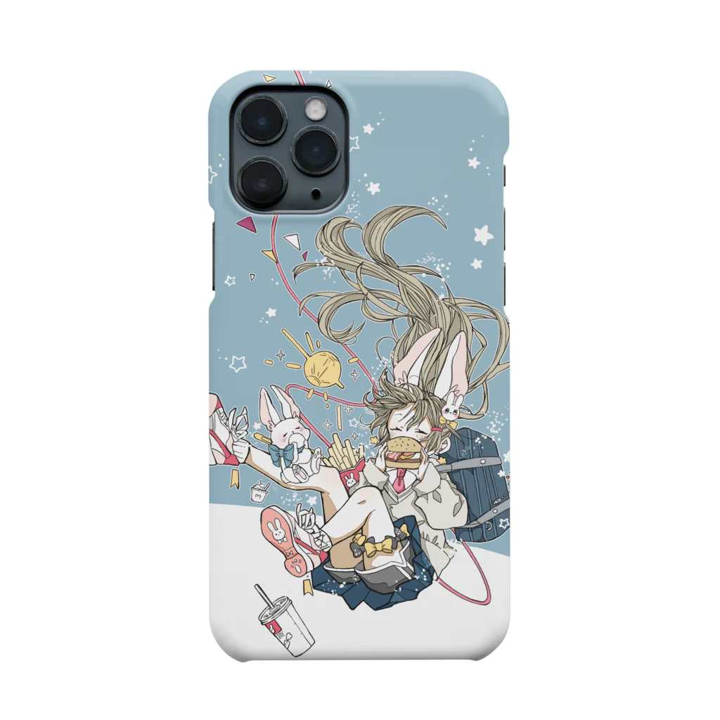 マルシェの惑星の月見スマホケース Smartphone Case