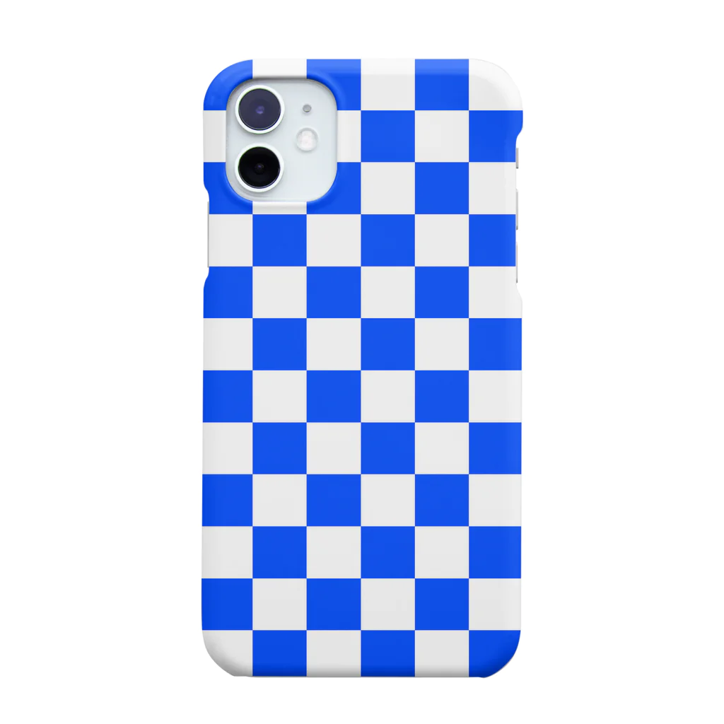 inazuma.co.jpのchecker flag (Blue) スマホケース