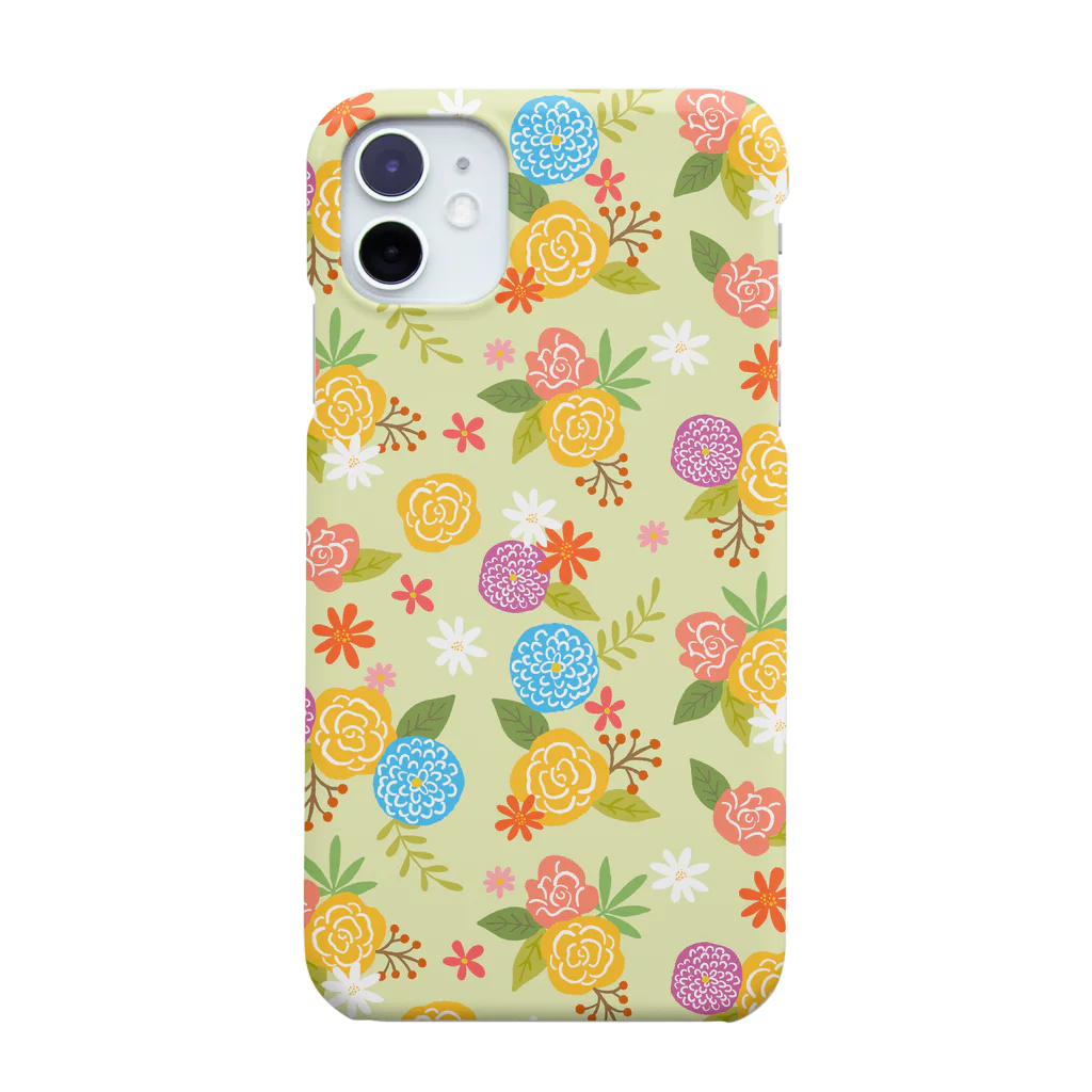 kinocoroの花柄のスマホケース Smartphone Case