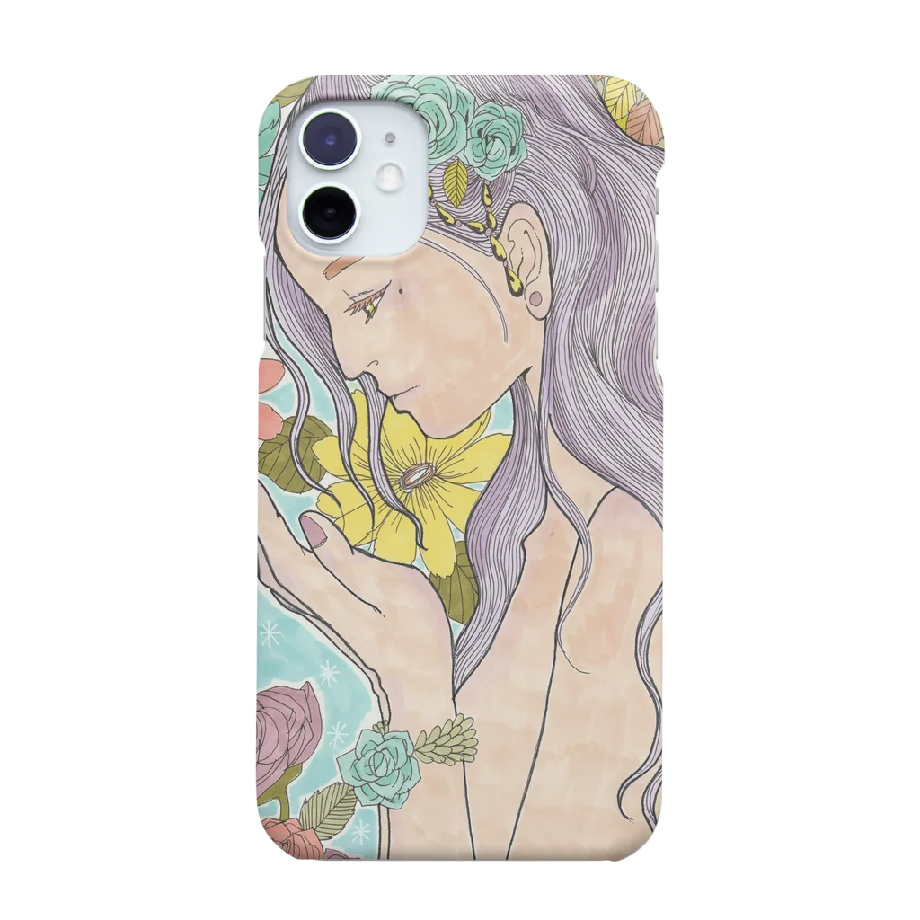 MIKAZUKI_38の花と女の子 Smartphone Case