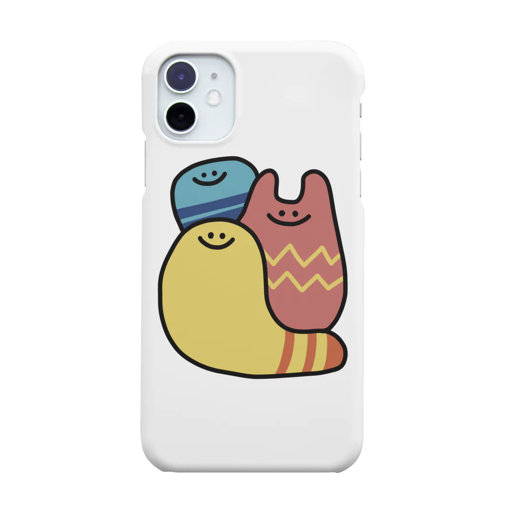 なつぽむ。のカラフルな謎の生き物3人 Smartphone Case