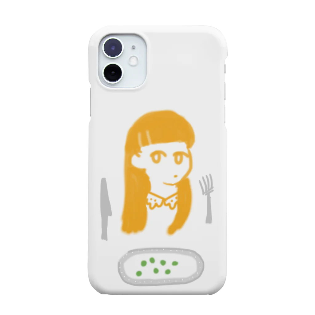 犬山わんわんの女の子とグリーンピース Smartphone Case