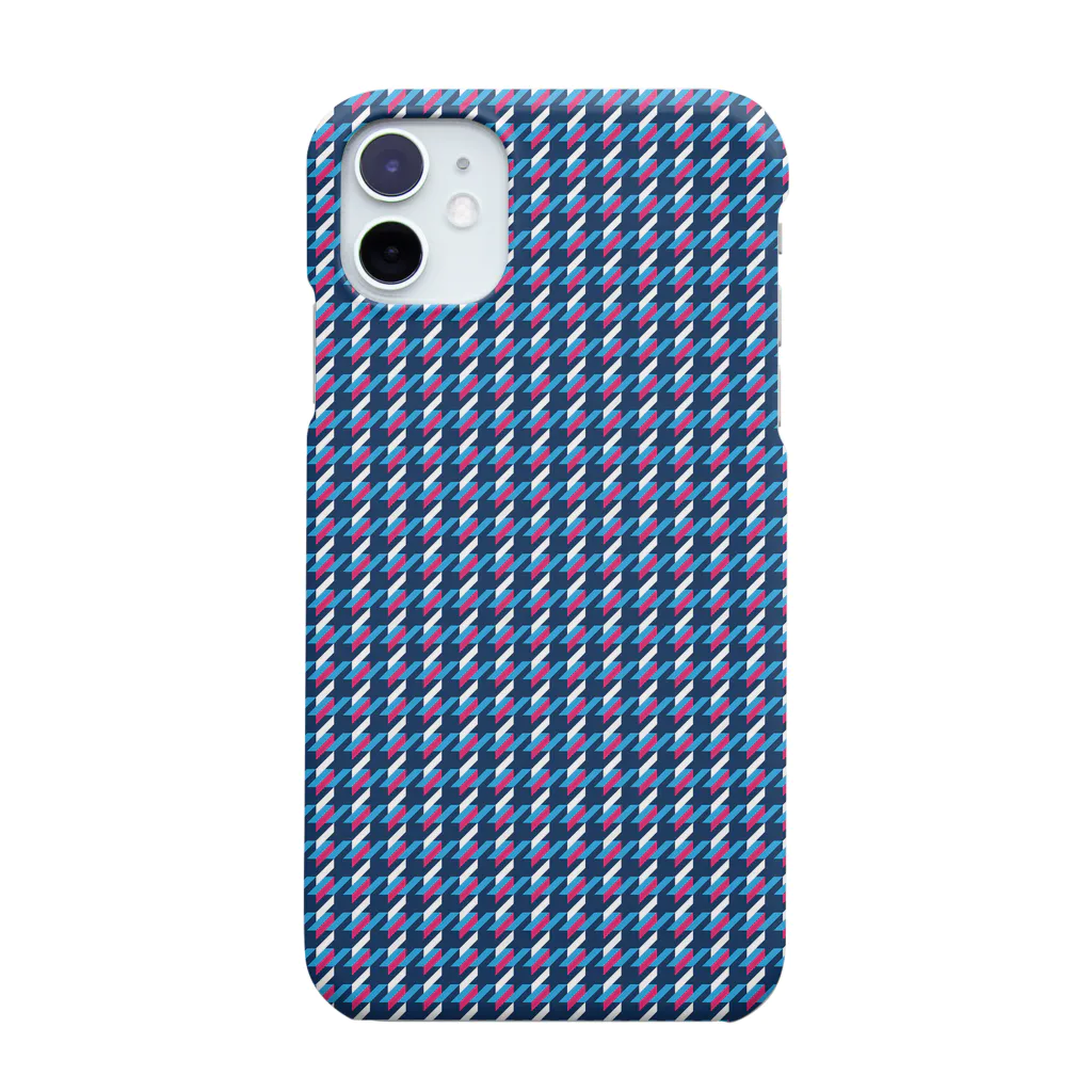 global-yankeeの千鳥格子 紺色 ( iPhone 11 専用 ) Smartphone Case