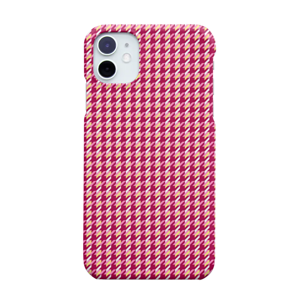 global-yankeeの千鳥格子 紅色 ( iPhone 11 専用 ) Smartphone Case