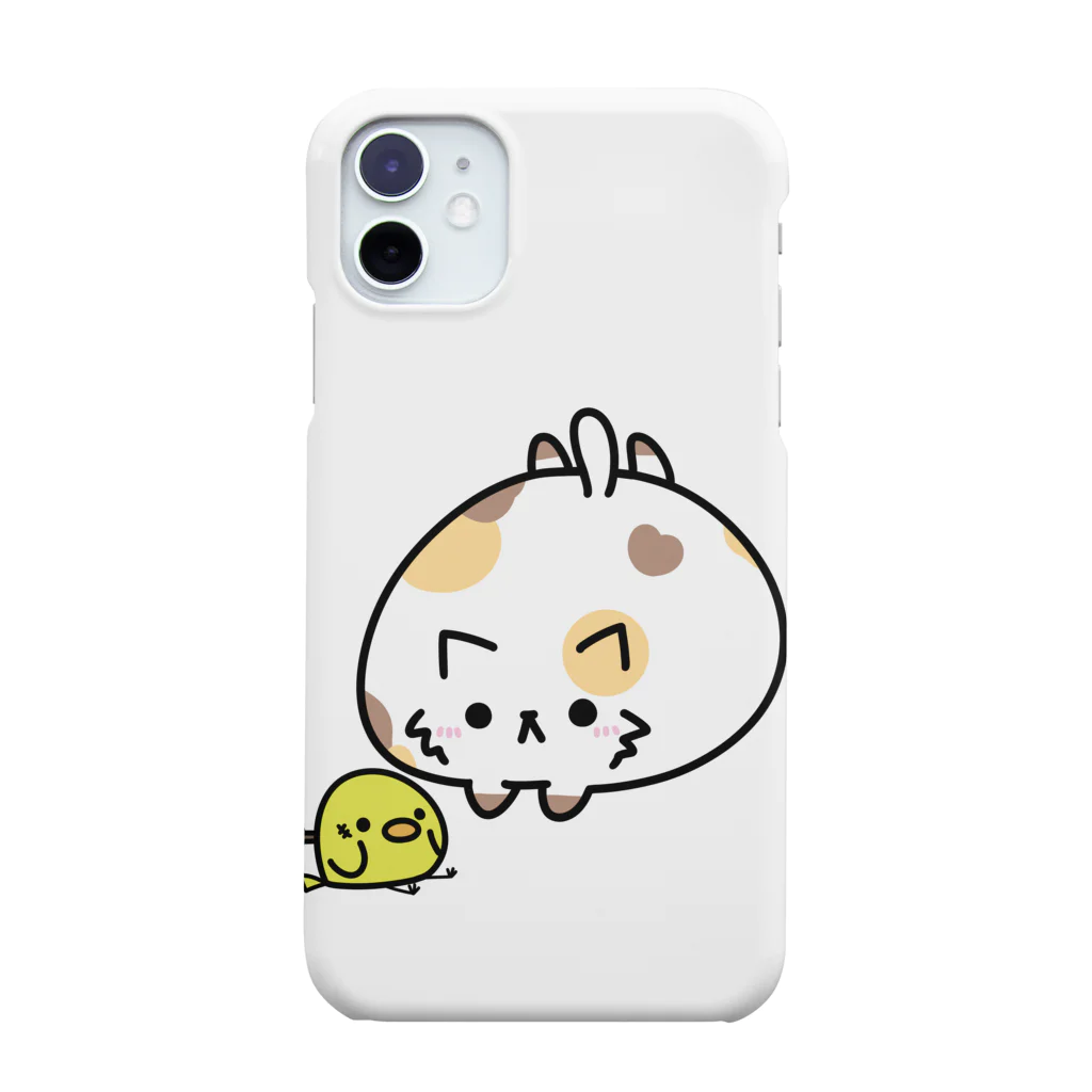 Short Catのたっぷんねことねじ巻鳥 Smartphone Case