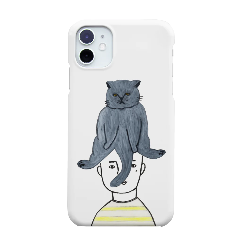 アナログ企画の頭にねこ Smartphone Case