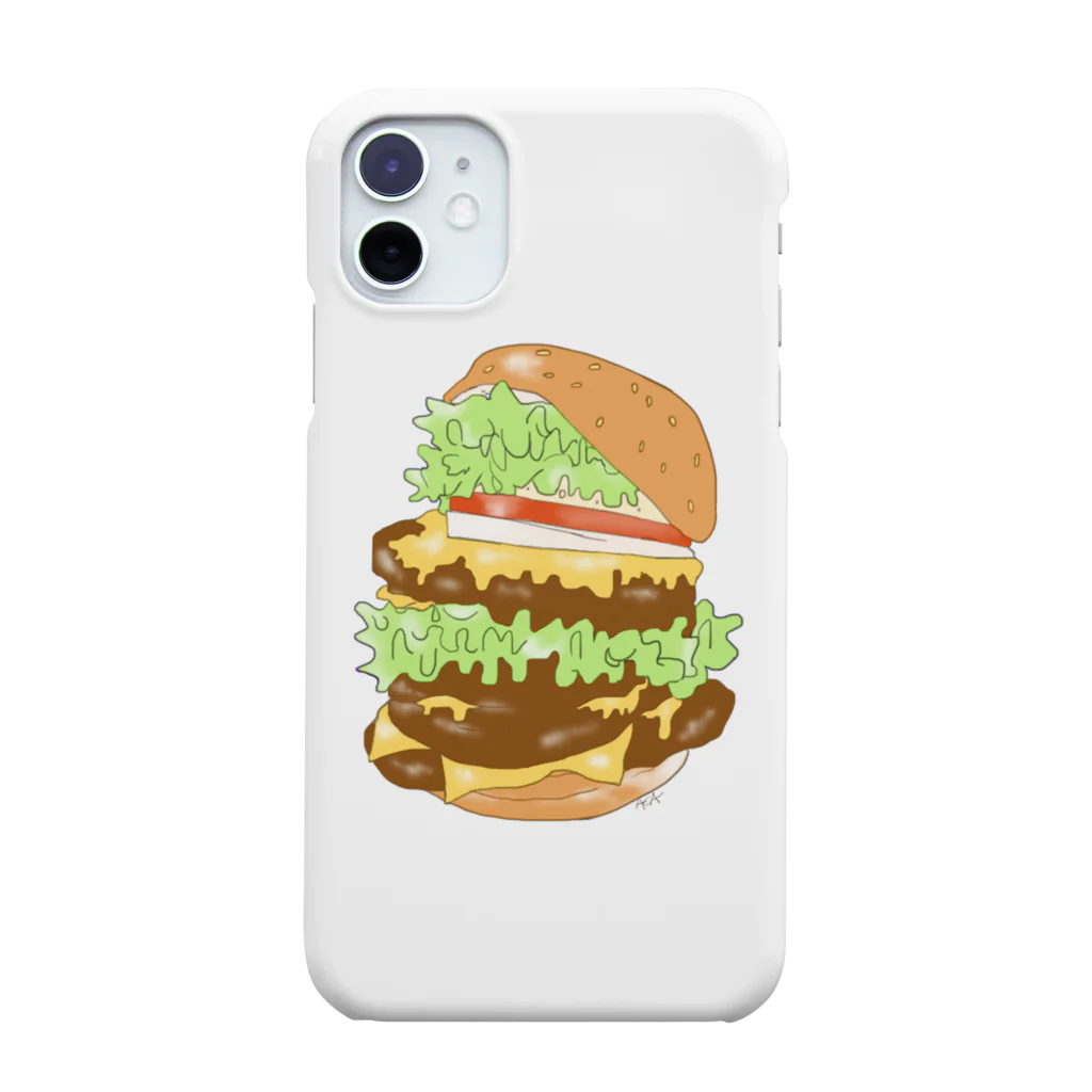 kumiko akaishiのハンバーガースマホケース Smartphone Case