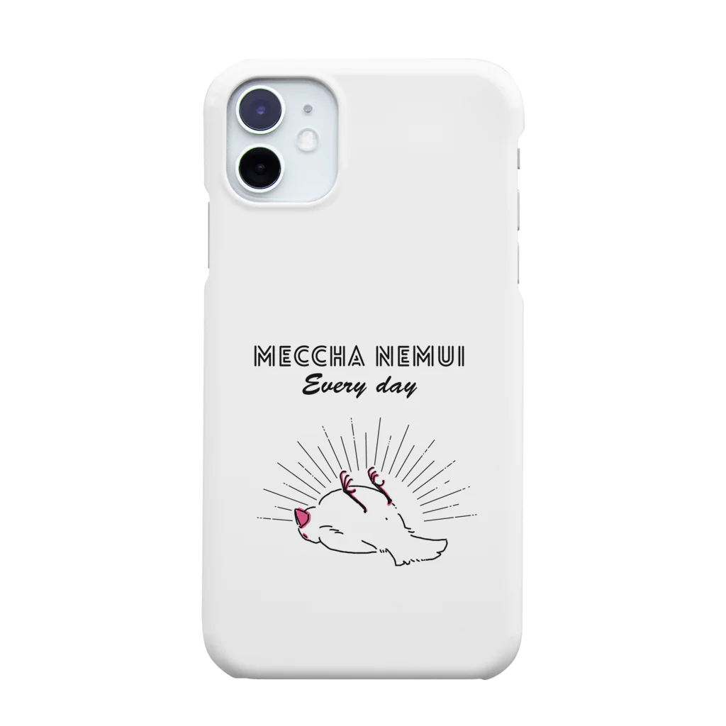 屋台 urukaのMECCHA NEMUI 白文鳥 Smartphone Case