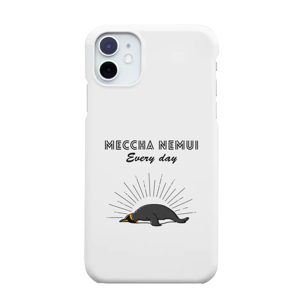 屋台 urukaのMECCHA NEMUI ペンギン スマホケース