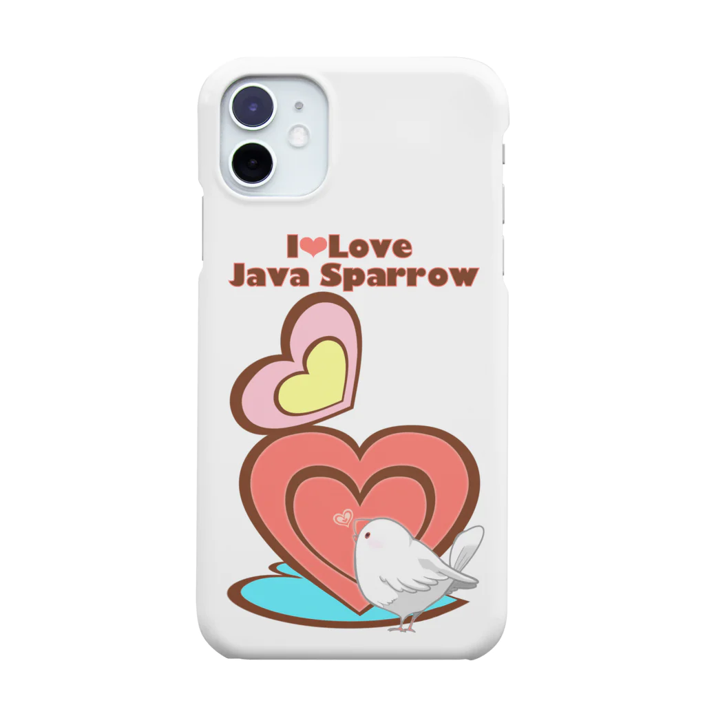 ゆ(　˙-˙　)ゆのI♡LOVE白文鳥 Smartphone Case