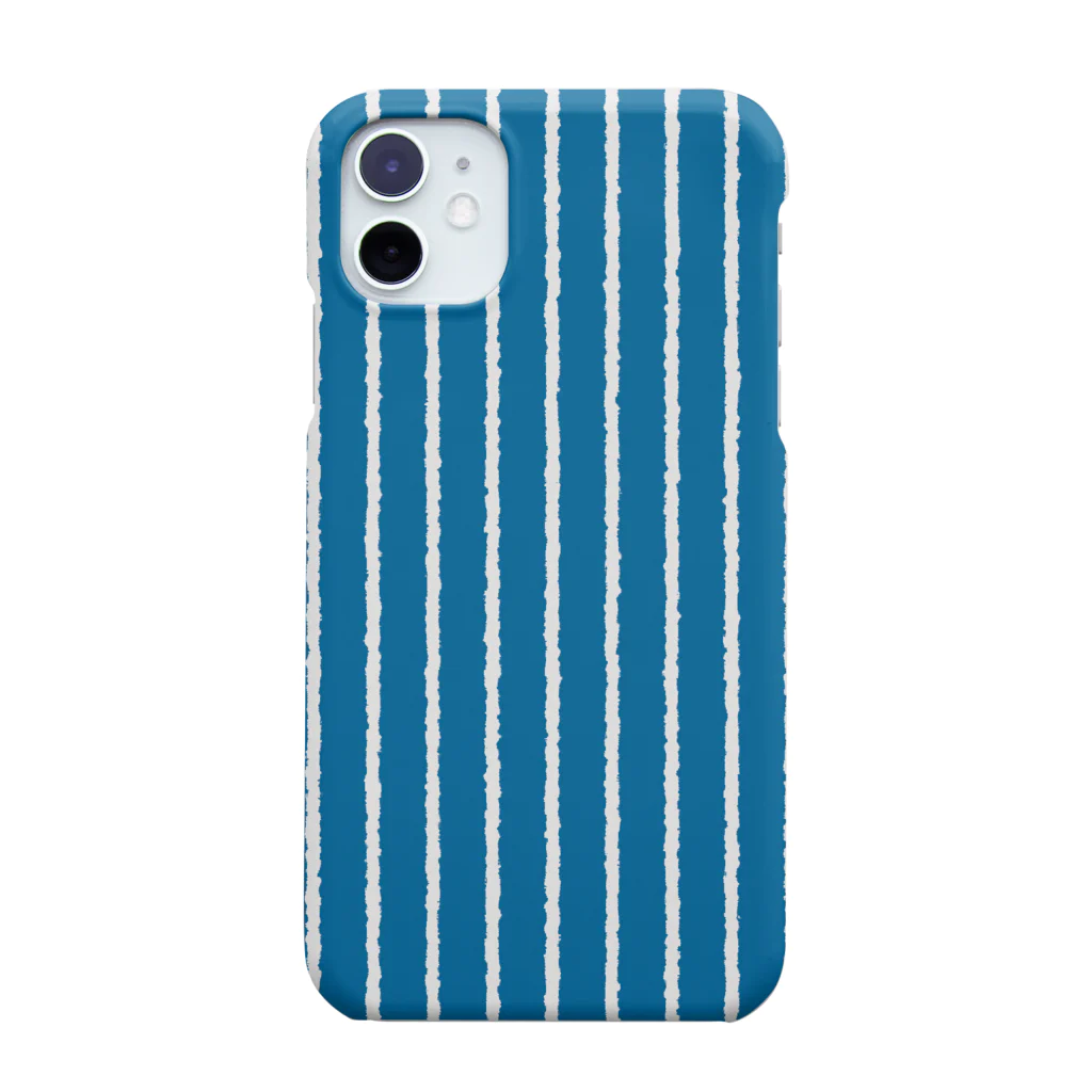 Planet Evansの青と白の縦縞 Smartphone Case