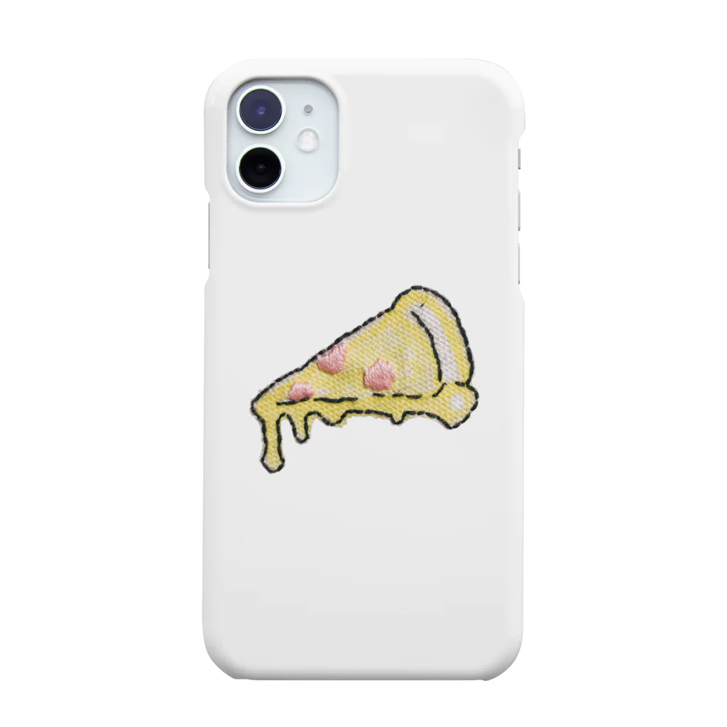  heymangoの刺繍ピザ Smartphone Case